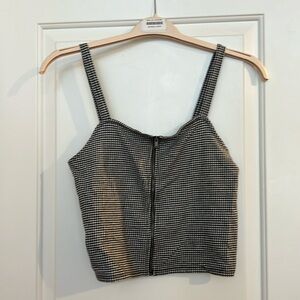 Zip up crop